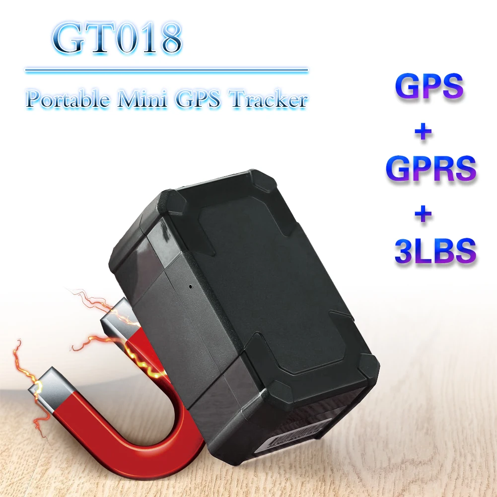 Скрытый магнитный gps локатор для полиции gt018 6400 мАч перезаряжаемый трекер