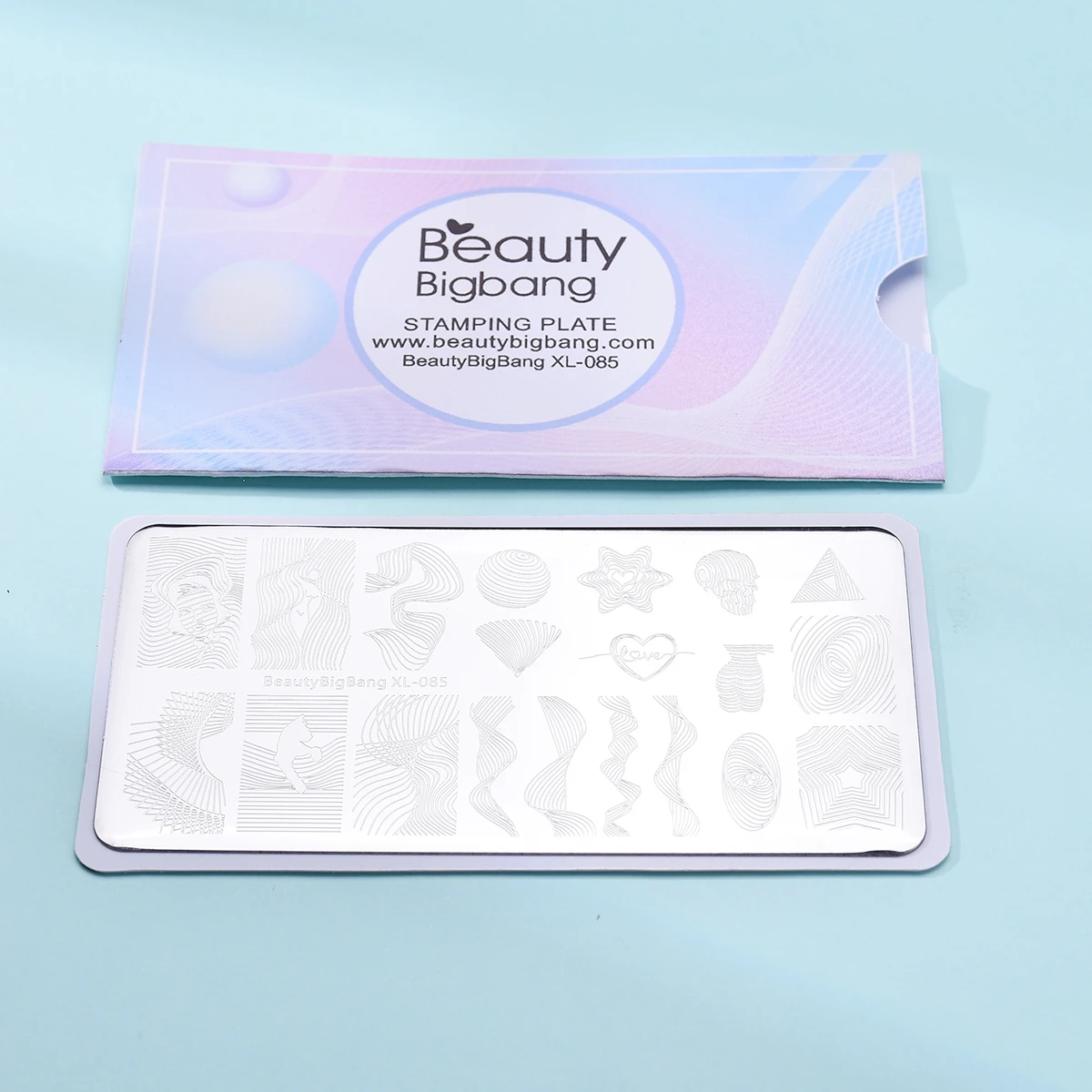 Beautybigbang аксессуары для дизайна ногтей штамповочные пластины полосатые линии