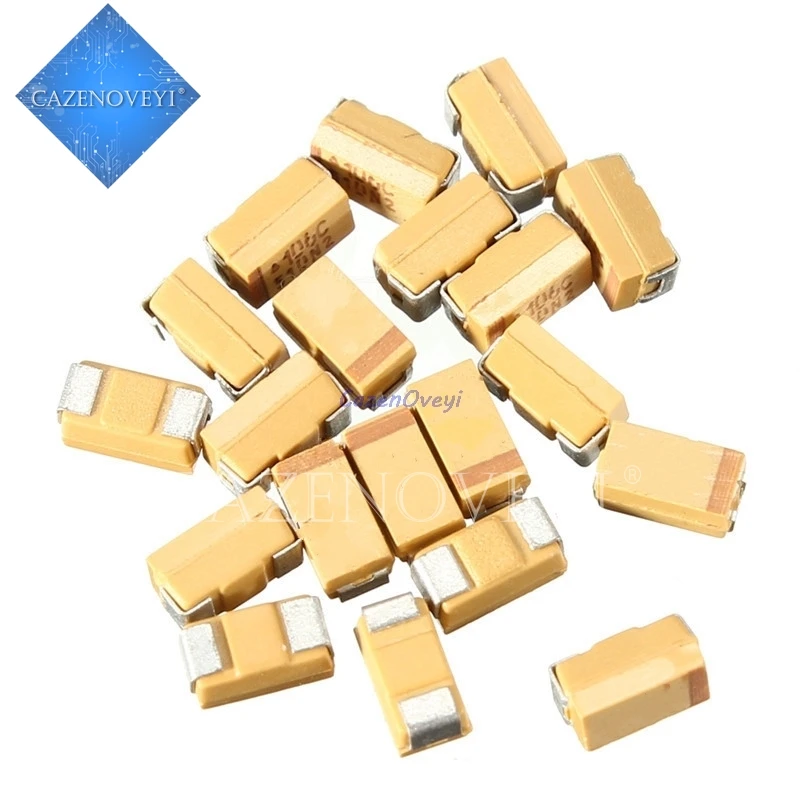10pcs/lot B 3528 100uF 6.3V 107 SMD tantalum capacitor | Электронные компоненты и принадлежности