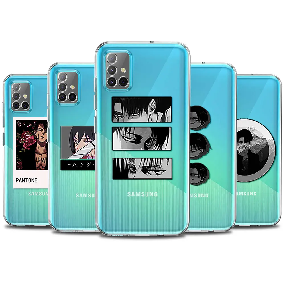 

Attack On Titan Anime Clear Phone Case For Samsung Galaxy A51 A52 A50 A71 A72 A70 A40 A41 A32 5G A31 A21s A21 A12 Cover Coque