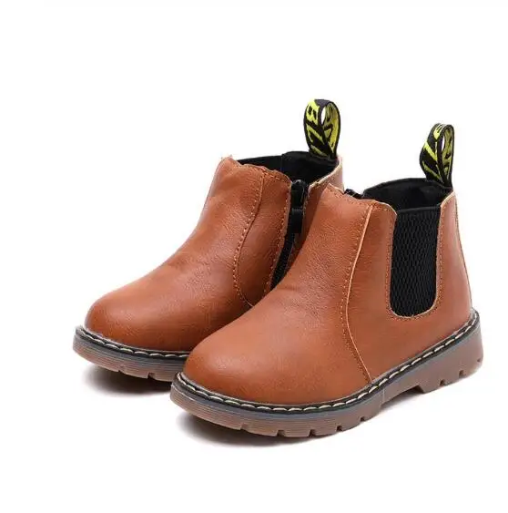 Осенняя детская обувь Повседневные детские хлопковые ботинки Нескользящие