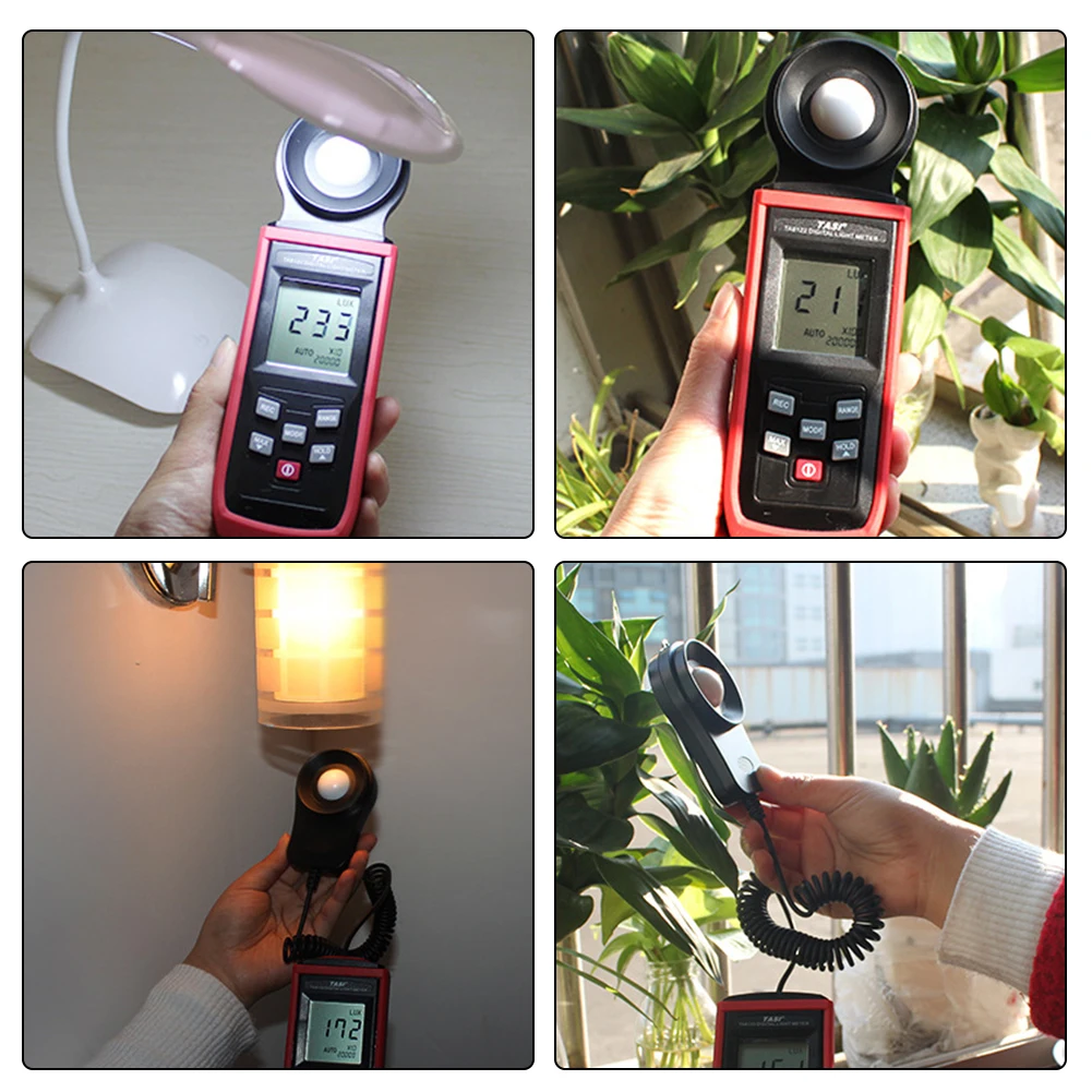 

Handheld Luminometer Digital Photometer LUX/Fc Hand-Held Tester Light Meter 200000 Lux Handheld LCD Luminometer