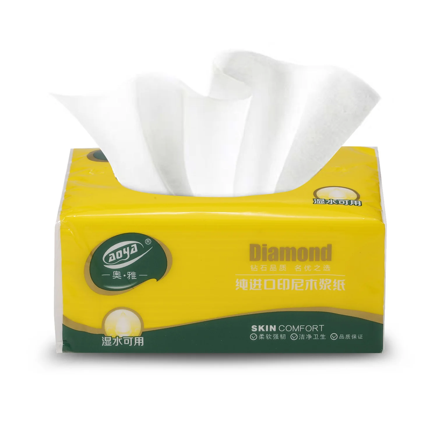 

10 шт. в одной упаковке, 3-слойная салфетка из древесной целлюлозы для лица, туалетная бумага, бумажные салфетки, салфетки для дома, офиса, ванн...