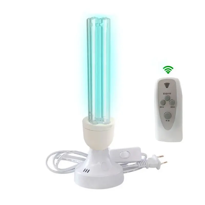 

EU/US Plug E27 Socket LED Lamp Holder with Timed Wireless Remote Control for UV Germicidal Light