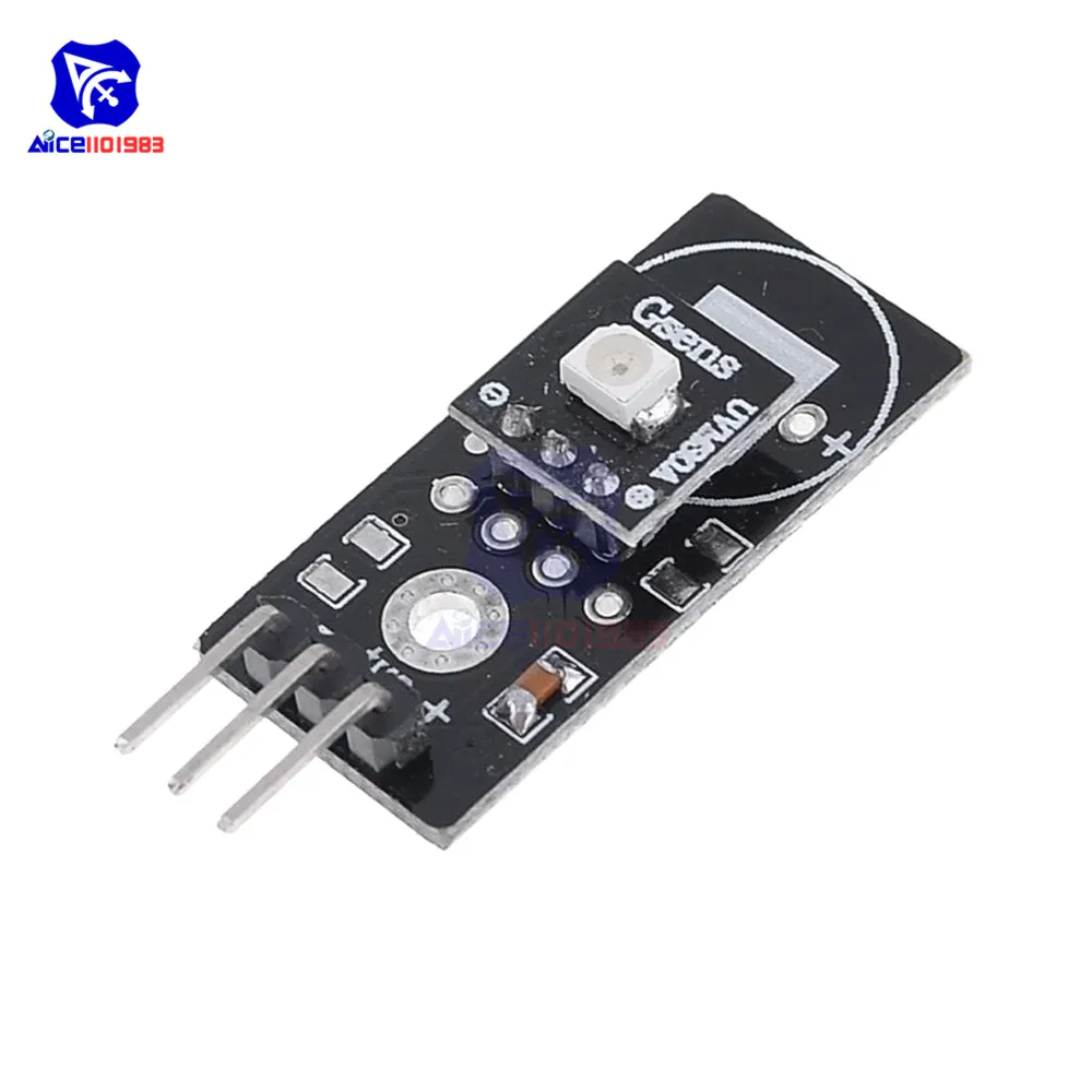 Модуль датчика обнаружения diymore для Arduino 3 5 В с УФ и ультрафиолетовым излучением
