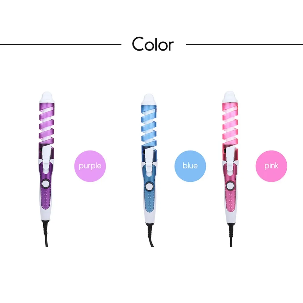 Portable Hair Curler Roller Spiral Curling Iron Salon Electric Hair Curler Beauty Curling Wand Professional Hair Styler Beauty S