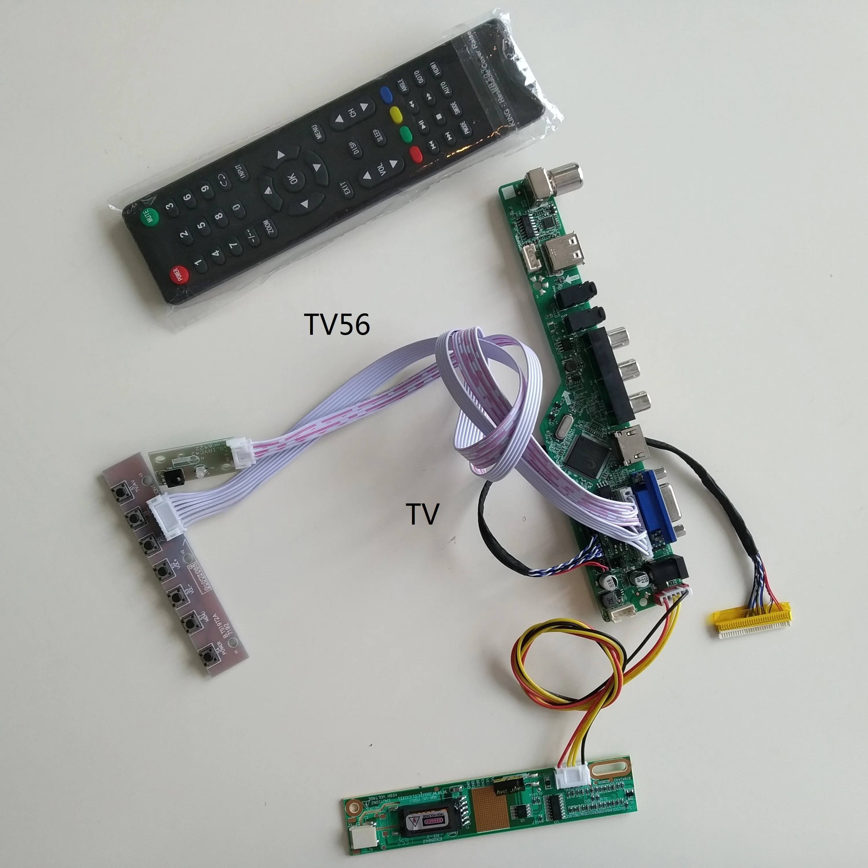 

AUDIO VGA AV TV USB LCD LED 1 CCFL lamps Controller driver Board diy For B154EW02/CLAA154WA05 1280*800 15.4"