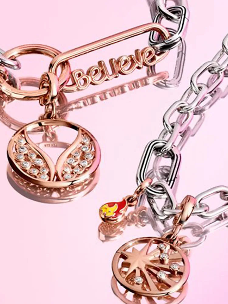 

925 silver charm Me charm fit Original Pandora Me bracelet for women diy jewelry gift For Every ME charm