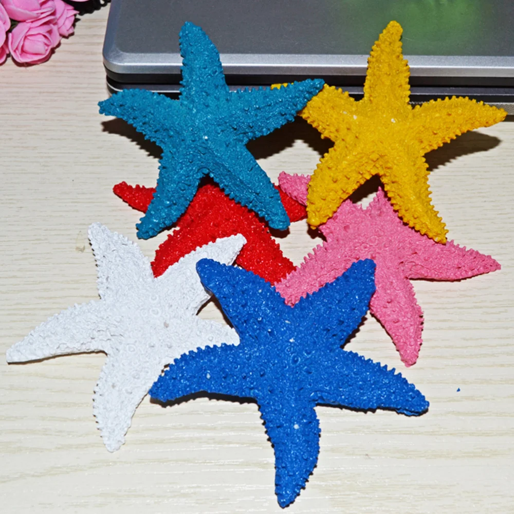 

5pcs Aquarium Decoration Artificial Resin Ornament Pentagram Ornament for Underwater Fish Tank Decoration(White)