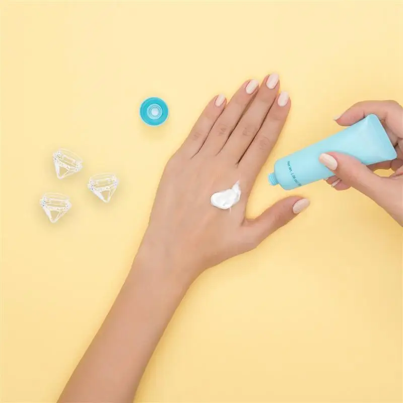 

30Pcs Diamond Shaped Clear Jars Empty Refillable Makeup Cosmetic Sample Jars