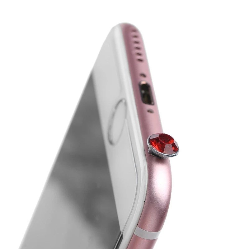 Круглый сверкающий горный хрусталь 3 5 мм Анти Пылезащитная Пробка для наушников