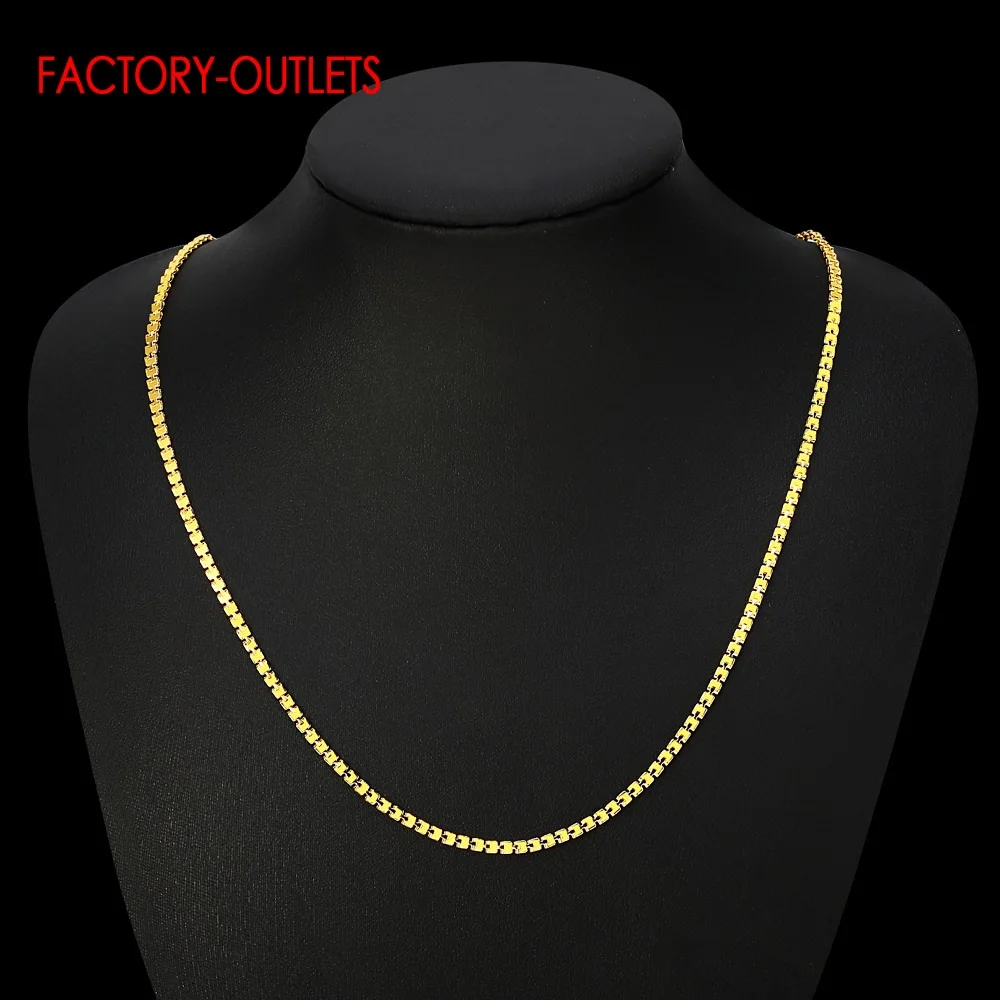 Новейший дизайн лучшая цена золотой цвет квадратная цепочка для женщин и девочек