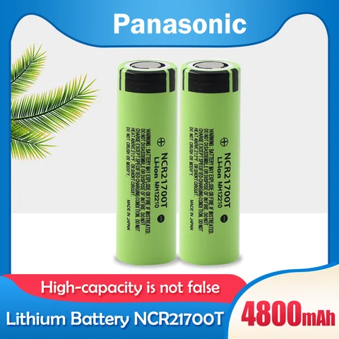 1-10 шт. Panasonic NCR21700T 21700 3,7 в 4800 мАч перезаряжаемая литиевая батарея для фонарика высокой мощности внешний аккумулятор для электрического автом...