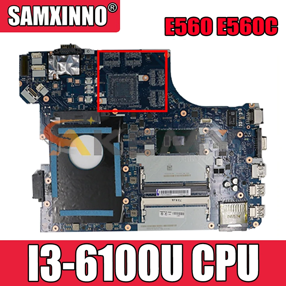 

Akemy BE560 NM-A561 Motherboard For Lenovo Thinkpad E560 E560C Laptop Motherboard FRU 01AW102 CPU I3 6100U DDR3 100% Test Work