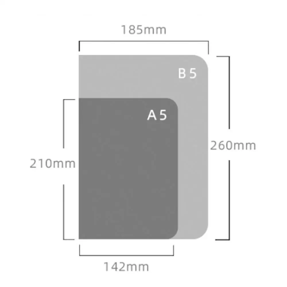 

A5/B5 Horizontal Line/Grid Inner Page Notepad Nonporous Inside Supplies School Stationery Simple Notebook Office Page J3A0