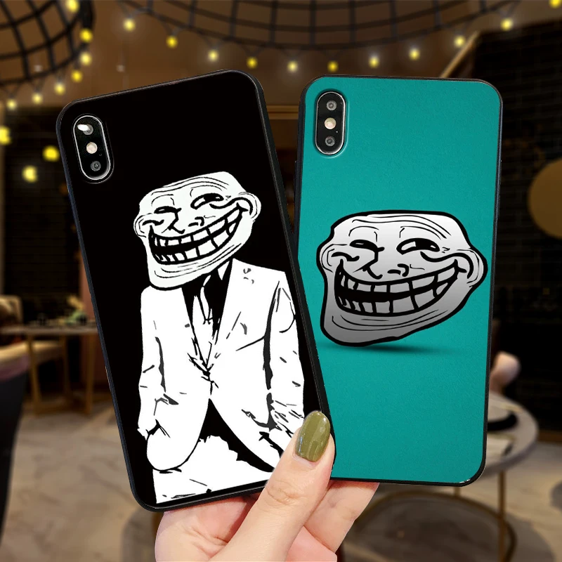 Популярный Забавный и spoof memes для iPhone X XR XS MAX Мягкая силиконовая задняя крышка Apple 8