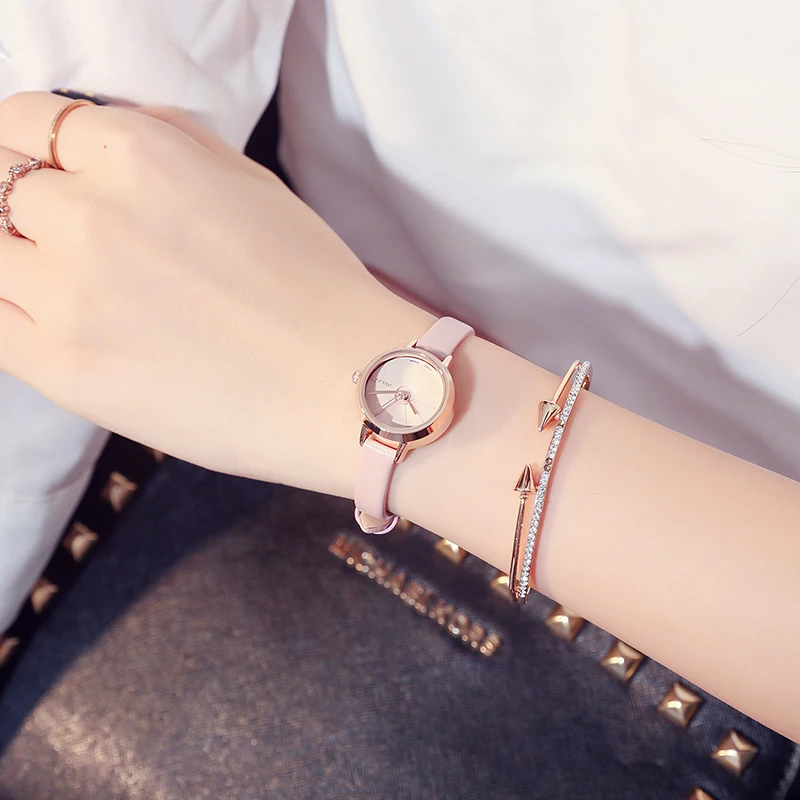 Милые женские мини часы со сгибающимися руками японские кварцевые изящные