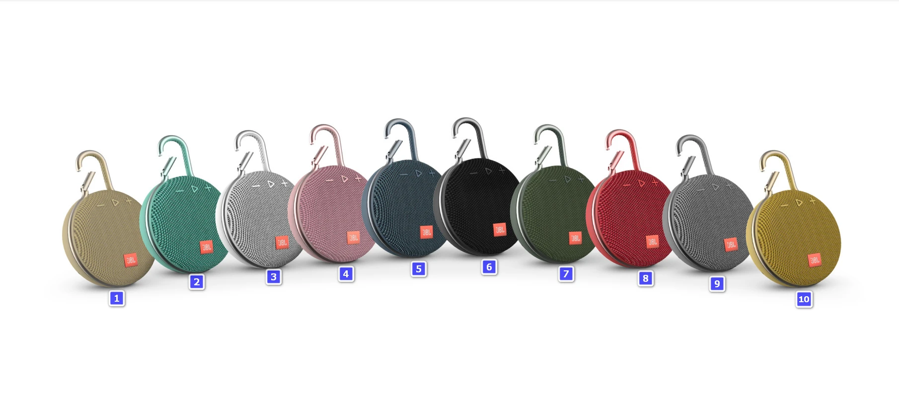 

Портативный Bluetooth-динамик JBL CLIP 3