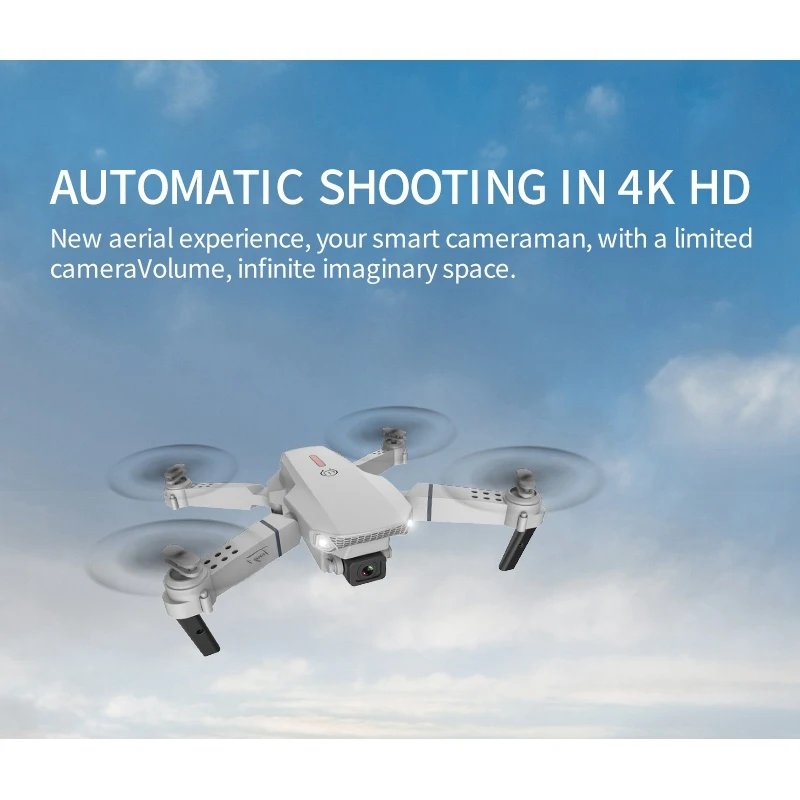 

E88 RC Drone 4K HD Camera Visual Positioning WiFi FPV Four-Axis Aircraft Height Preservation Profesional Quadcopter