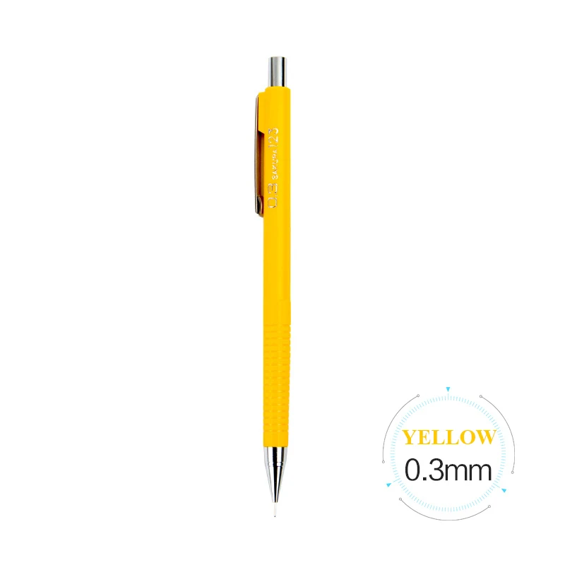 0.3mm Yellow SAKURA XS-125 механический автоматический карандаш Карандаш для занятий 0,3/0,5/0,7/0,9 мм для рисования и письма офисные школьные принадлежности - Цвет: 0.3mm Yellow