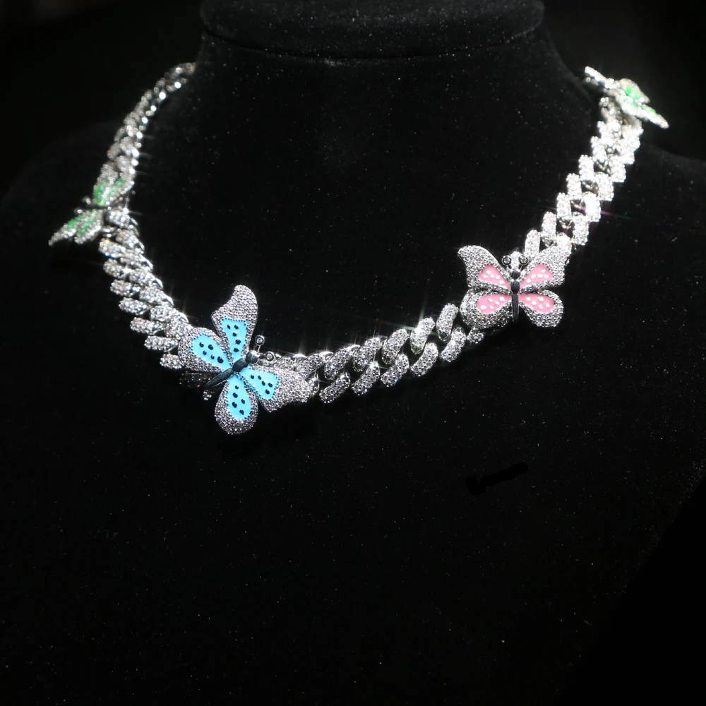 Ожерелье-чокер с радужной эмалью в стиле хип-хоп 12 мм | Украшения и аксессуары