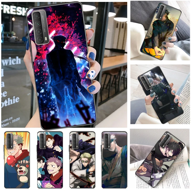 

Jujutsu Kaisen Yuji Itadori Satoru Gojo Sukuna Fushiguro Megumi Phone Case For Huawei P Smart Z 2019 2021 Cases Soft TPU Funda