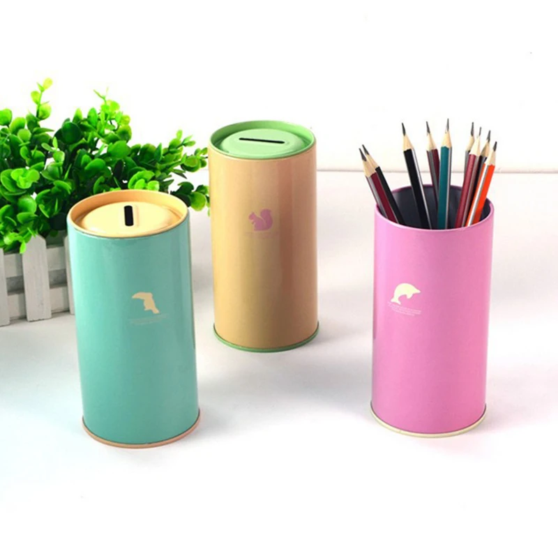 Копилка для денег жестяная копилка монет мультяшная детей детская игрушка