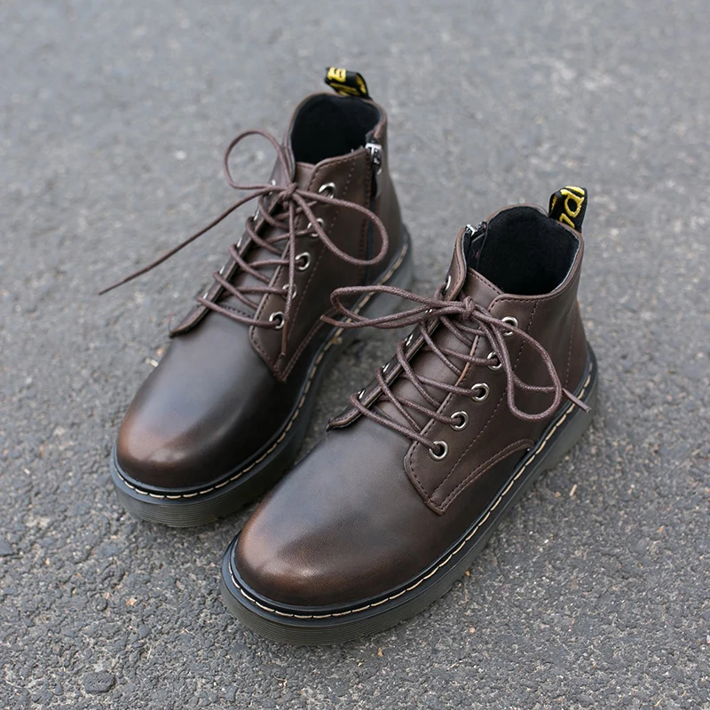 

Fashion Women Jason Martins Boots Autumn Winter Motorcycle Ankle Platform Warm Fur Boots Ladies Boots Black PU Leather Shoes