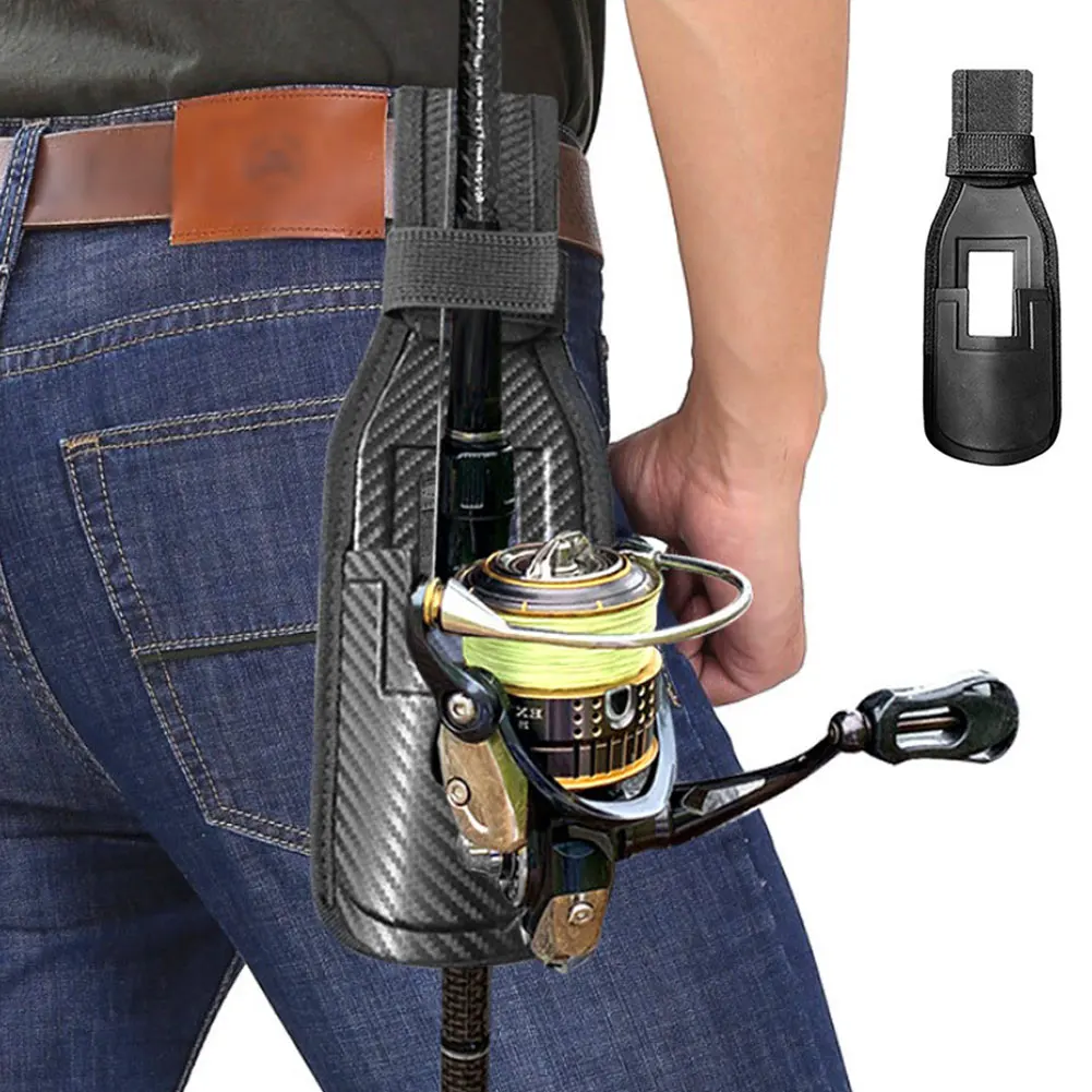 

Outdoor Rod Holder Fishing Pole Rack Holders Nylon Sheath Tackle Portable Leather Rod Pouch Waist Belt Fishing Tools Accessories