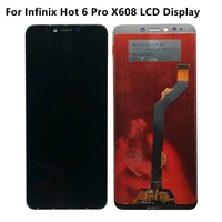 high quality lcd for infinix hot 6 pro x608 hot6 pro lcd display touch screen glass digitizer complete assembly replacement