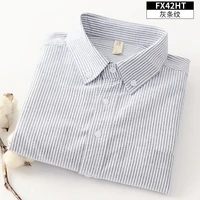 autumn and winter mens new cotton oxford long sleeved shirt striped casual tide brand all match bottoming shirt white shirt