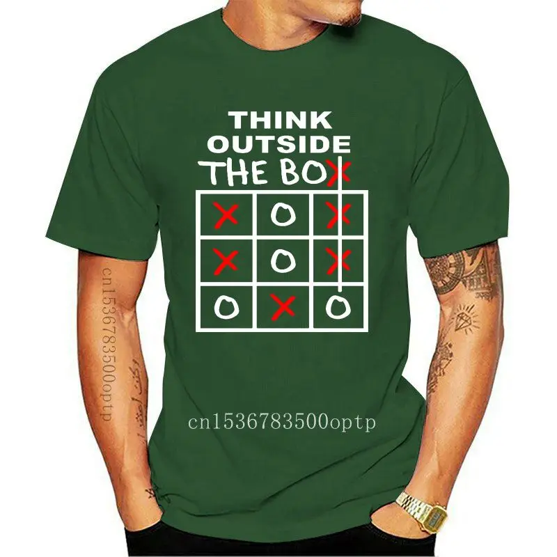 Think Outside The Box Table 3D Printed Summer Tshirt The Big Bang Theory Logical 100% Cotton Round Neck Mens Tops T Shirt Black