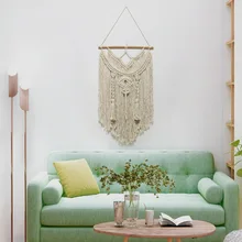 Hand-woven Colour Tapestry Macrame Wall Hanging Art Woven Bohemian Crafts Decoration Gorgeous Tapestry For Home Bedroom 50*90 (4)