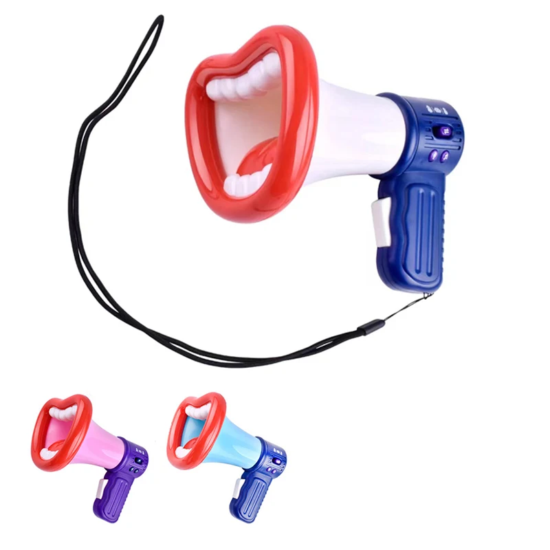 

Funny Smart Voice Changer Horn Toy Colorful Party Loudspeaker Educational Interactive Game Novelty and Practical Jokes Kid Gift