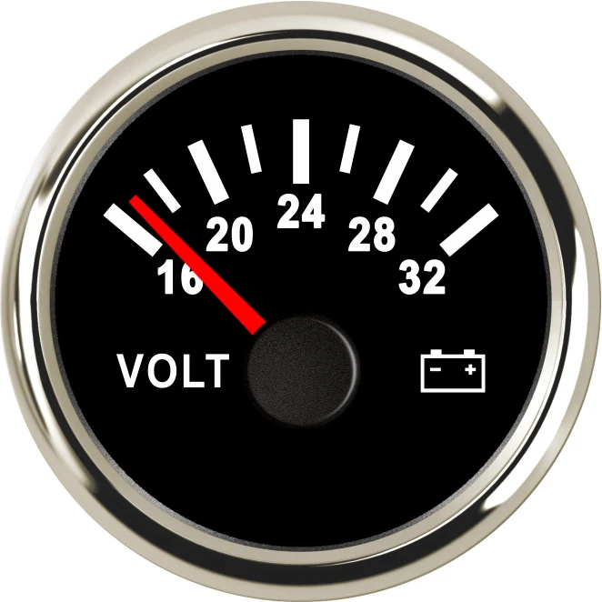 16-32V 800-00064 Вольтметр yacht 12 Вольт 8-16 в 16-32 в автомобильный мото rcycle painel цифровой мото дисплей вольтметр измеритель напряжения для авто лодки ATV UTV 52 мм fit Mairne Yacht moto rcycle автомобильный вольтметр измерительные приборы 8- 16 вольт с красной подсветкой 16-32 в - Цвет: 16-32V 800-00064
