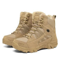 winter military ankle boots men 2021 warm fur waterproof hunting boots for men us army jungle boots men desert military shoes