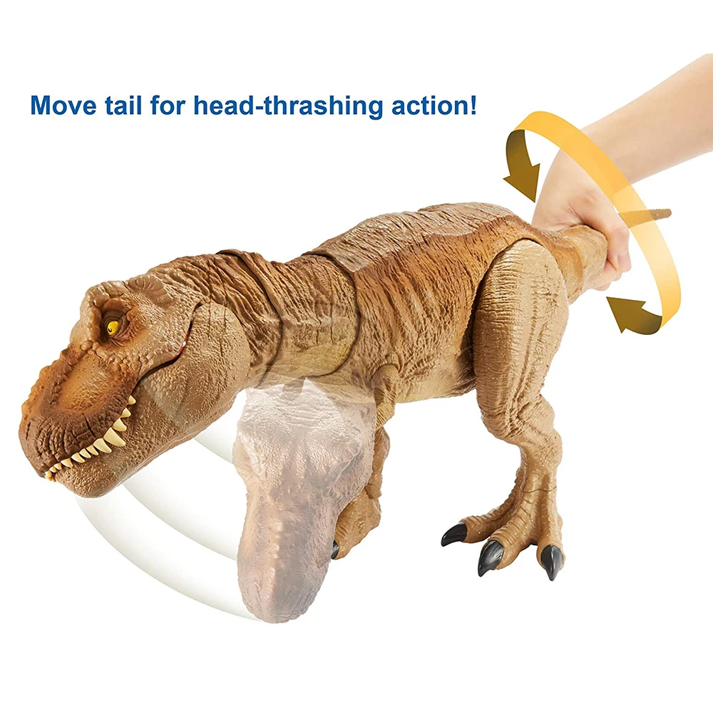 jurassic world tyrannosaurus rex dinosaur toy camp cretaceous with primal attack feature sound realistic shaking free global shipping