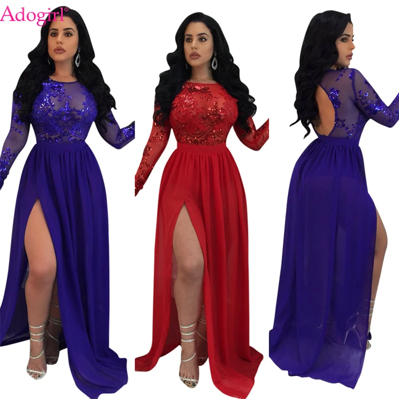

Adogirl Women Club Evening Party Maxi Dress