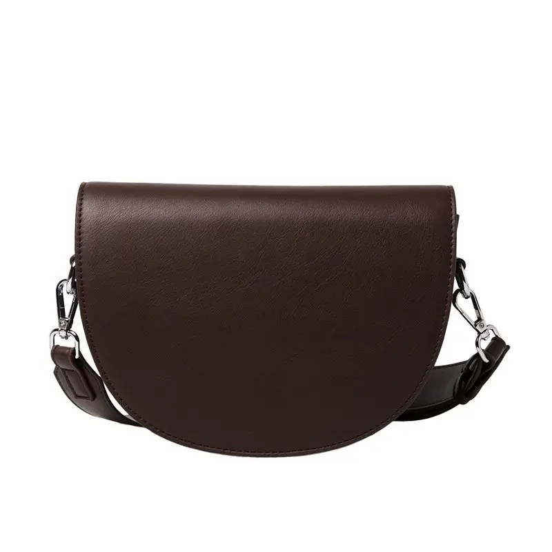 Женская полукруглая Сумка Кроссбоди из искусственной кожи в стиле ретро женская