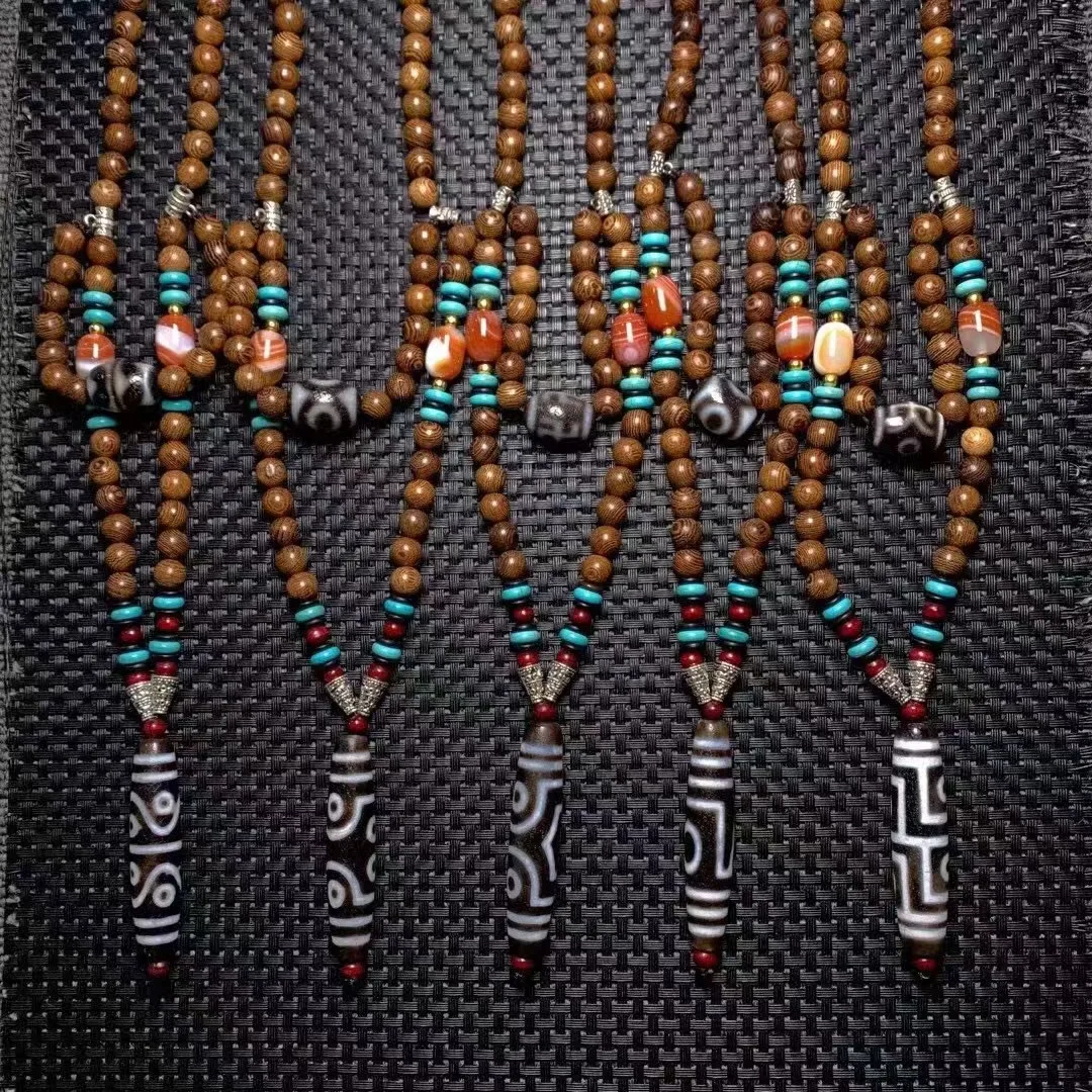 

9 шт./лот Bijoux collares tous joyeria mujer bisматia mujer colar masculino свитер цепь Тибет натуральный агат diy оптовая продажа