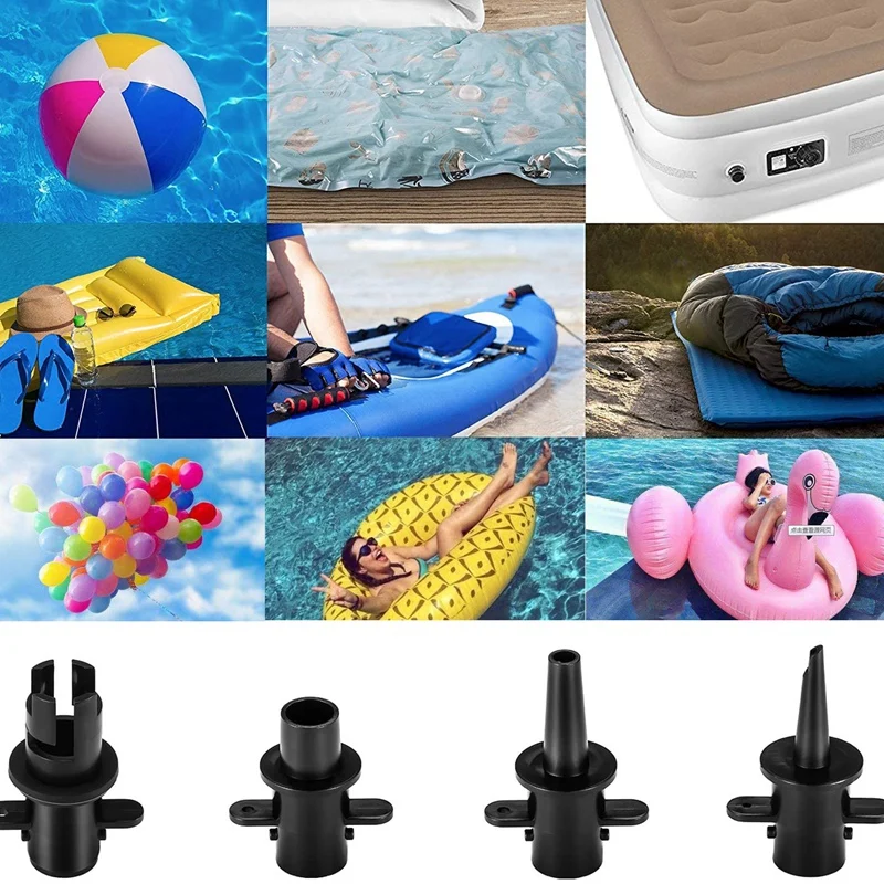 

300W Electric Air Pump High Pressure Quick-Fill Swimming Pool Air Pump Air Inflator with 5 Nozzle for Home Boat