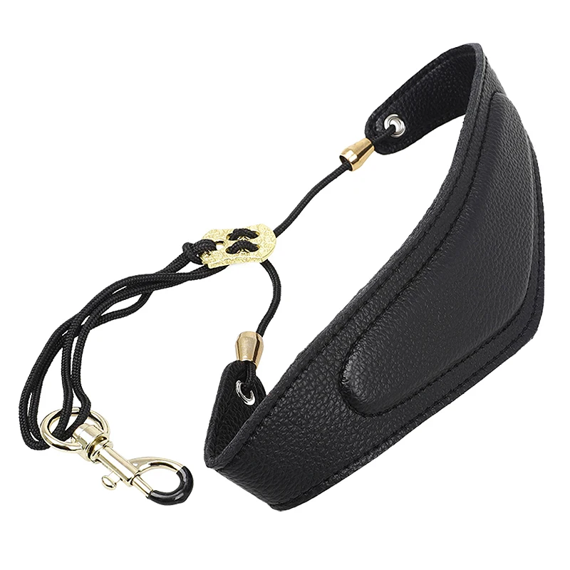 

Universal Adjustable Soft Leather Saxophone Sax Neck Strap with Hose Hook Saxophone Parts Accessories