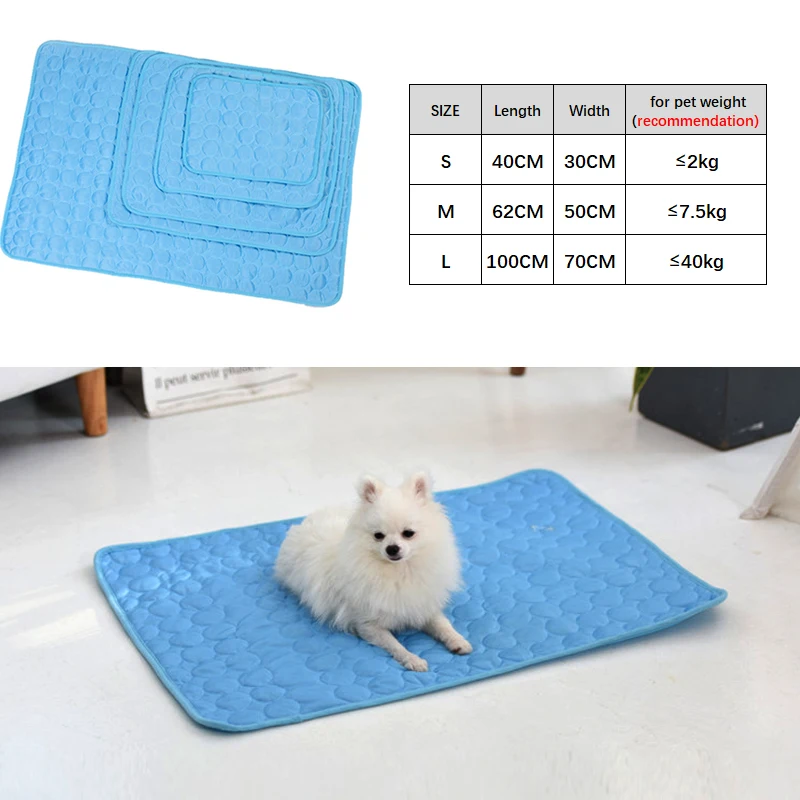 

Dog Mat Cooling Summer Pad Mat For Dogs Cat Blanket Sofa Breathable Pet Dog Bed Summer Washable For Small Medium Large Dogs Car