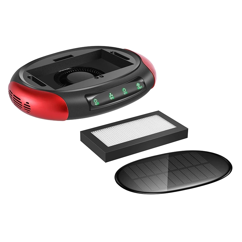 Автомобильный солнечный очиститель воздуха Освежитель Портативный USB Авто