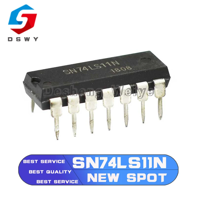 

10PCS/PACK SN74LS11N 74LS11N 74LS11 Directly insert SN74LS11 logic-gate and inverter/inverter DIP-14