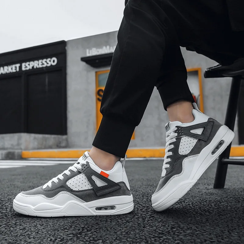 Популярная мужская повседневная обувь на весну и осень удобная шнуровке дышащая