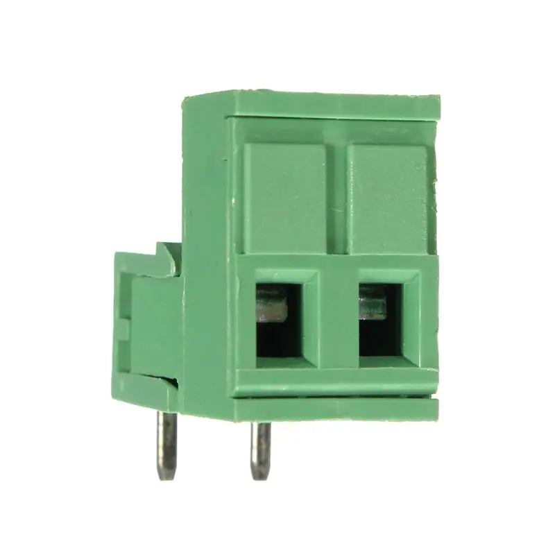 10 шт. 5 08 мм Шаг 2Pin вставной винт PCB клеммный блок коннектор правый