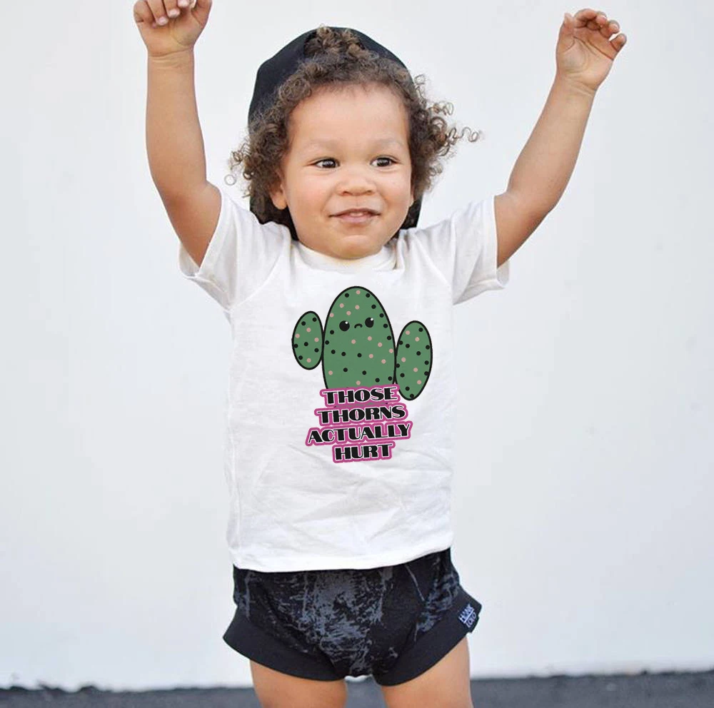 Органические натуральные кактус Hug Детские футболки для малышей Детская