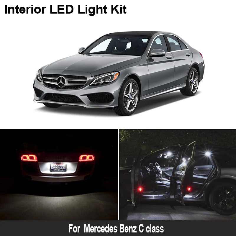 

BADEYA Canbus Car LED Interior Dome Light Kit For Mercedes Benz C Class W202 W203 W204 W205 S202 S203 S204 S205 CL203 C204 C205