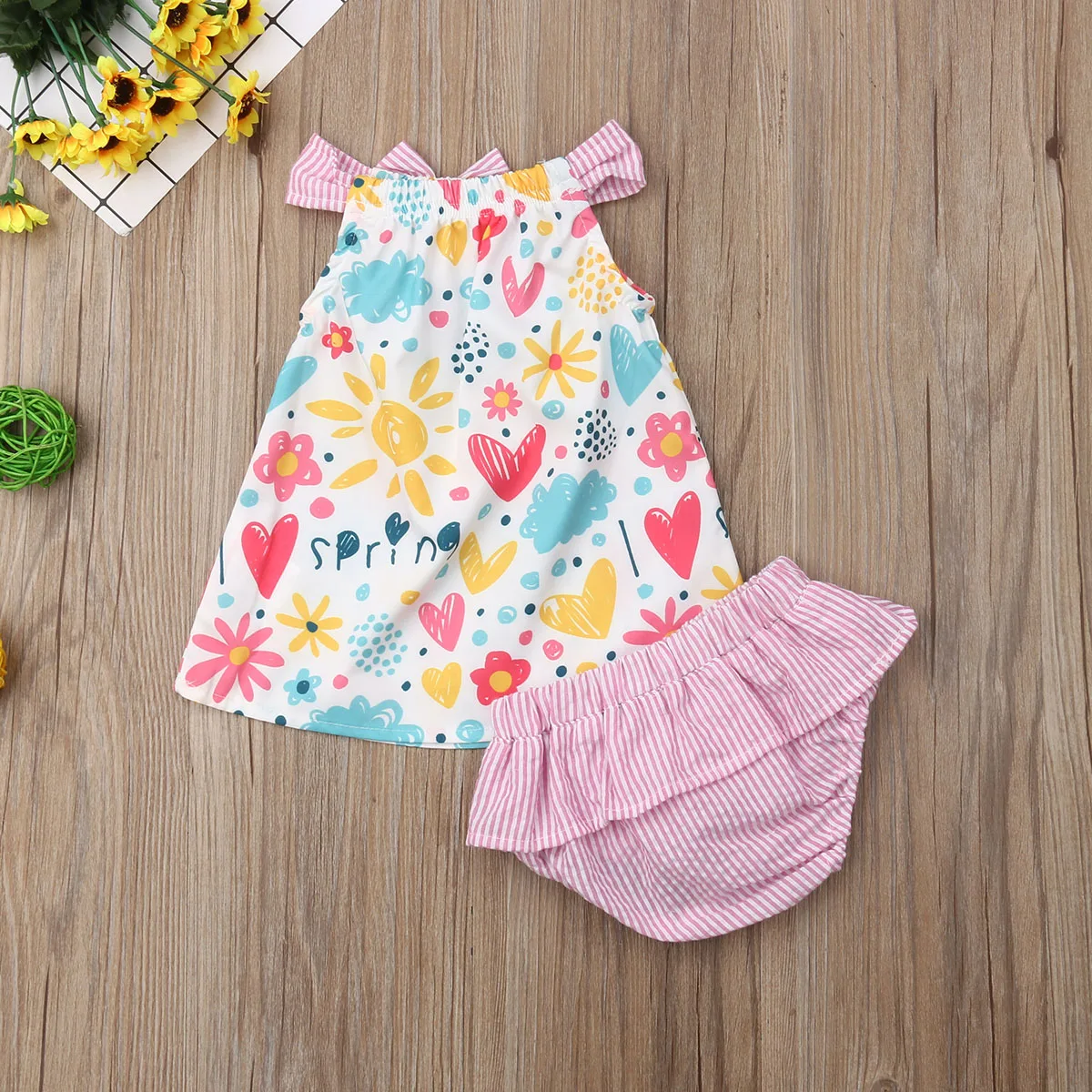 Новая брендовая летняя одежда из 2 предметов для младенцев 2020 г. Одежда с